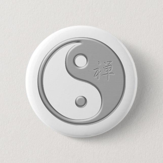 Zenen Yin Yang knäppas Knapp (Framsida)