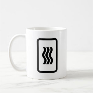 Zener Card 3 LODRÄT VÅGIGT LINJER Kaffemugg