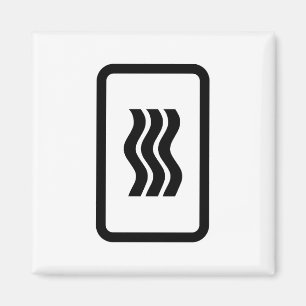 Zener Card   3 LODRÄT VÅGIGT LINJER Magnet