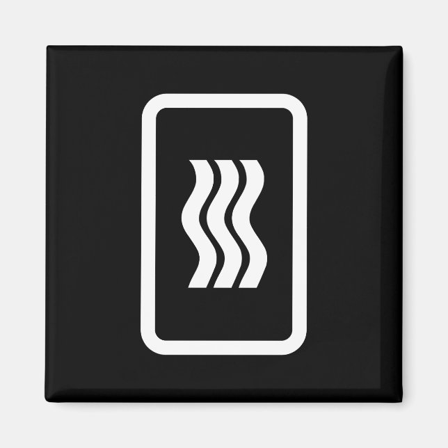 Zener Card | 3 LODRÄT VÅGIGT LINJER Magnet (Framsidan)