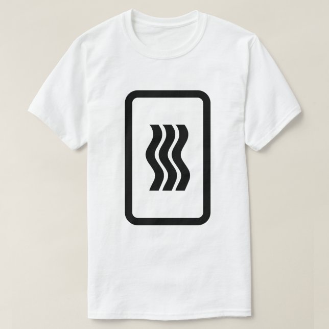 Zener Card | 3 LODRÄT VÅGIGT LINJER T Shirt (Design framsida)