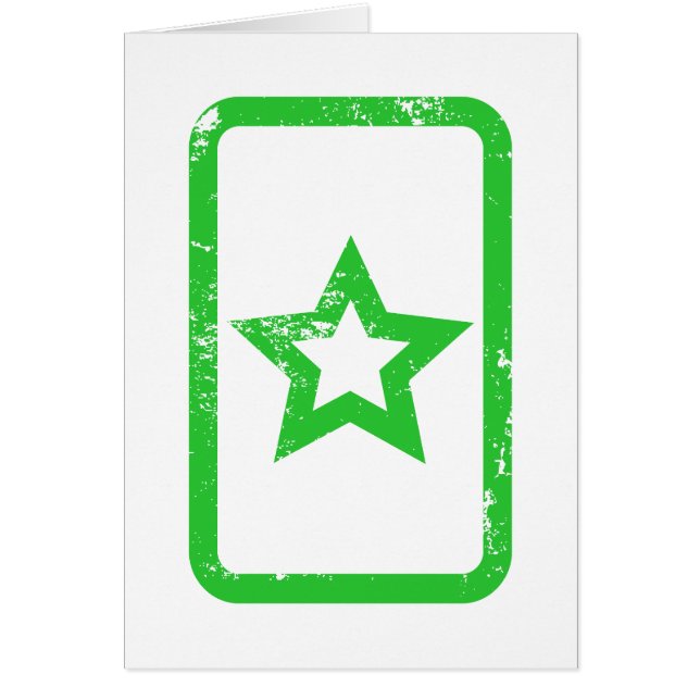Zener Card | Ihålig 5-pekare {Vintage} kort (Framsidan)