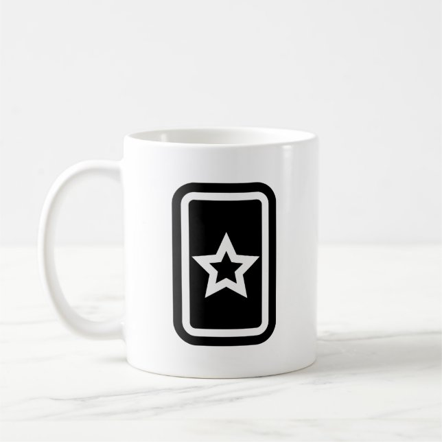 Zener Card | Ihålig 5-udd Kaffemugg (Vänster)