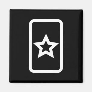 Zener Card   Ihålig 5-udd Magnet