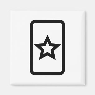 Zener Card Ihålig 5-udd Magnet