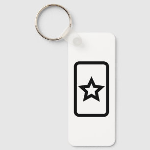 Zener Card Ihålig 5-udd Nyckelring