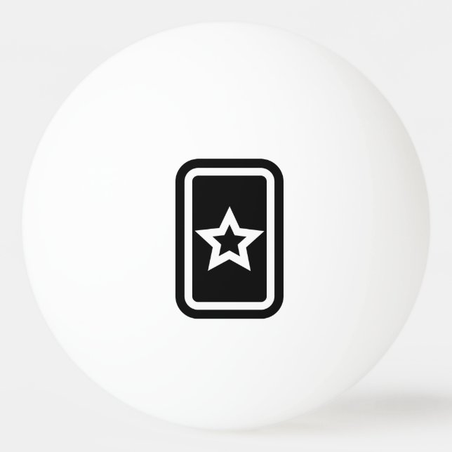 Zener Card | Ihålig 5-udd Pingisboll (Framsidan)