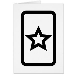 Zener Card Ihåliga 5-pekskärmskort Hälsningskort