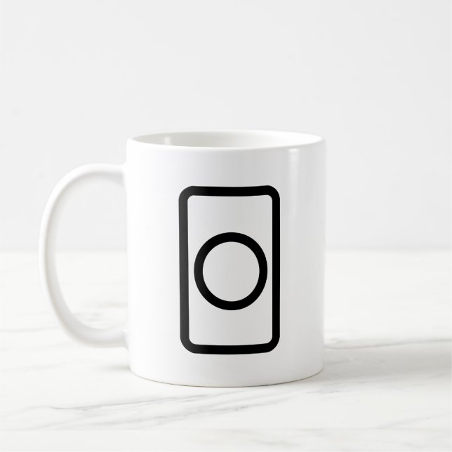 Zener Card | Ofylld cirkel Kaffemugg (Vänster)
