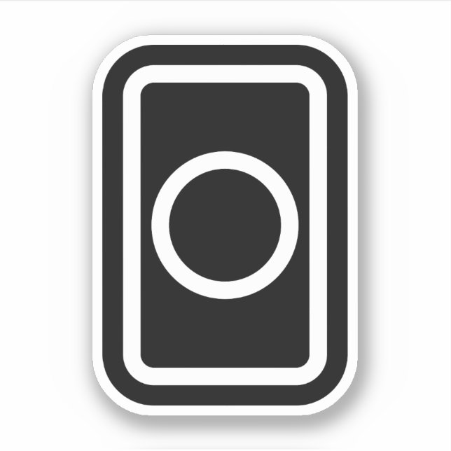 Zener Card | Ofylld cirkel Klistermärken (Framsida)