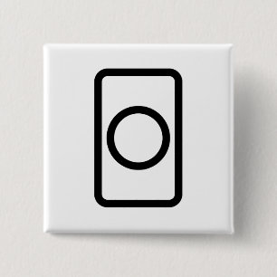 Zener Card Ofylld cirkel Knapp