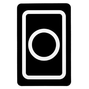Zener Card Ofylld cirkel Magnet