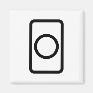 Zener Card Ofylld cirkel Magnet