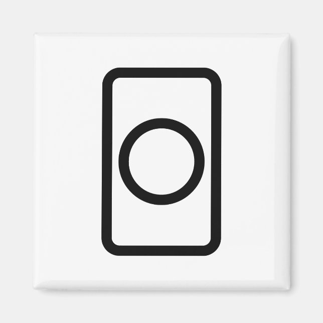 Zener Card | Ofylld cirkel Magnet (Framsidan)