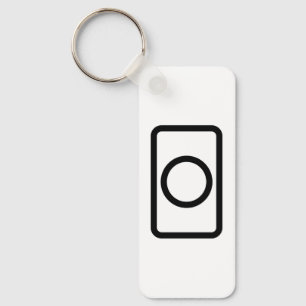 Zener Card Ofylld cirkel Nyckelring