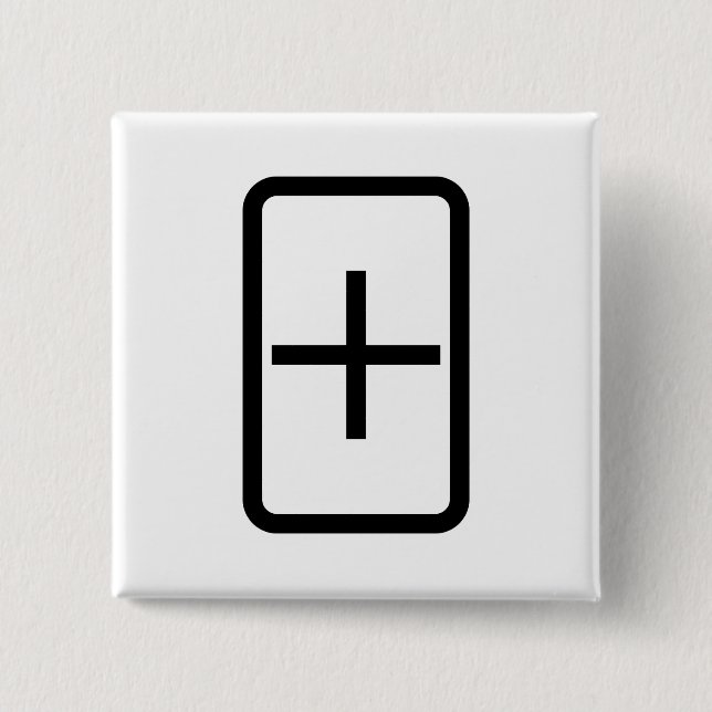 Zener Card | Plus-tecken Knapp (Framsida)