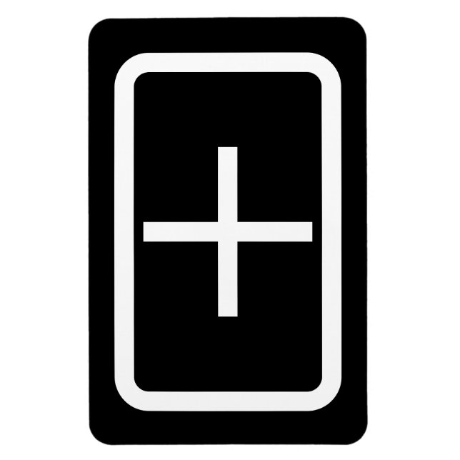 Zener Card | Plus-tecken Magnet (Vertikal)