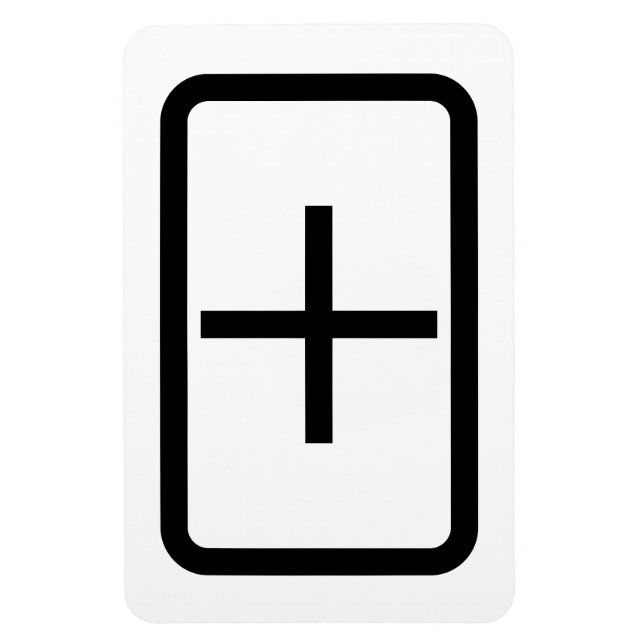 Zener Card | Plus-tecken Magnet (Vertikal)