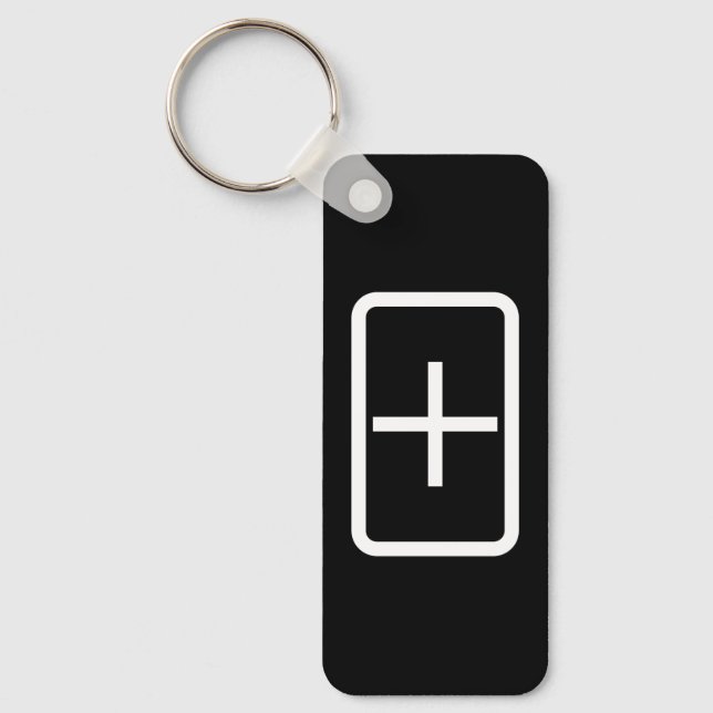 Zener Card | Plus-tecken Nyckelring (Framsida)