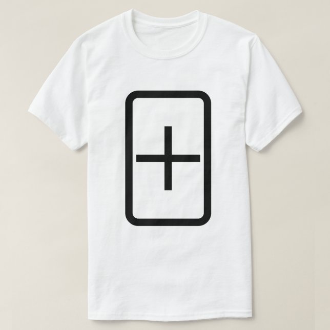 Zener Card | Plus-tecken T Shirt (Design framsida)