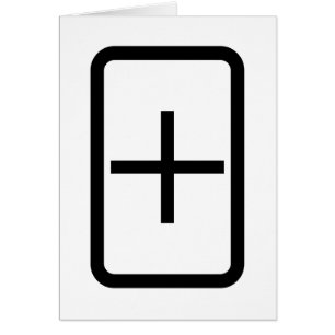 Zener Card Plus-teckenkort Hälsningskort