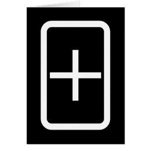 Zener Card Plus-teckenkort Hälsningskort