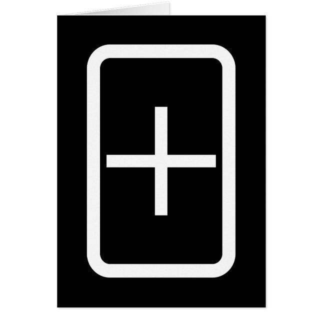 Zener Card | Plus-teckenkort Hälsningskort (Framsidan)