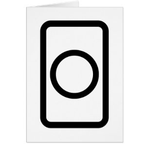 Zener Card Tomt cirkulationskort Hälsningskort