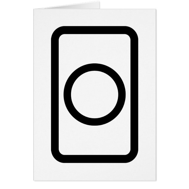 Zener Card | Tomt cirkulationskort Hälsningskort (Framsidan)