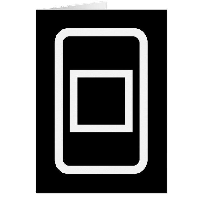 Zener Card | Tomt fyrkantskort Hälsningskort (Framsidan)