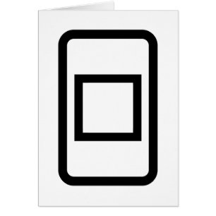 Zener Card   Tomt fyrkantskort Hälsningskort