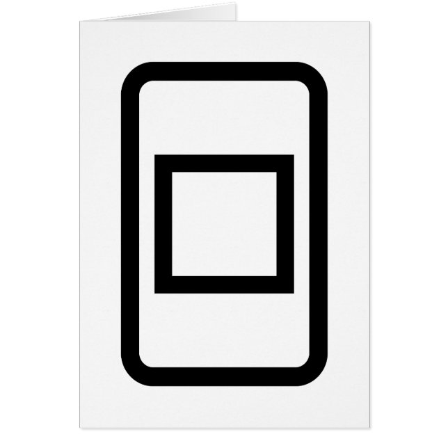 Zener Card | Tomt fyrkantskort Hälsningskort (Framsidan)