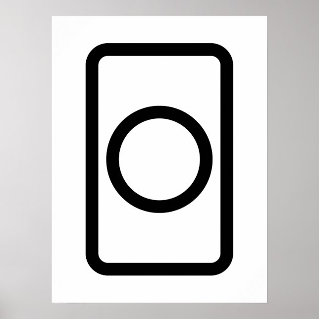Zenerkort | Ihålig cirkel Poster (Framsidan)
