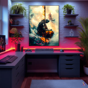 Zenfire Munk - Väg i de yttre flammarna Poster