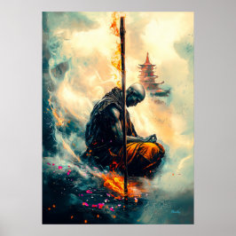 Zenfire Munk – Vägen av Eviga Flammor Poster