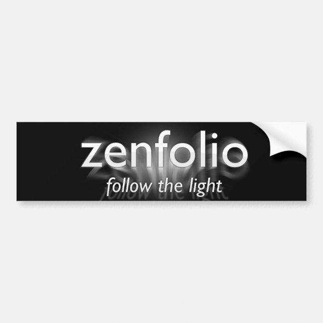 Zenfolio svart bildekal (Framsidan)
