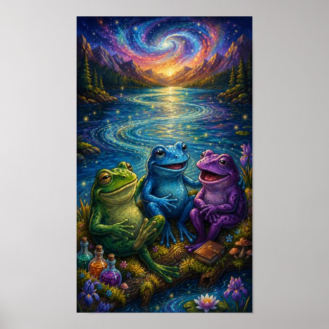 ZenFrogPorträtt Poster (Framsidan)