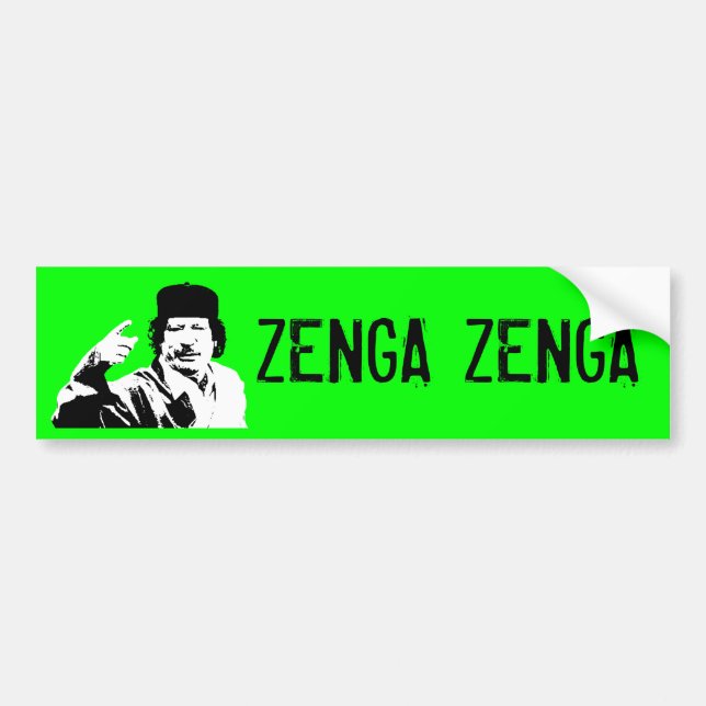 Zenga Zenga! (teknisk upplaga) Bildekal (Framsidan)