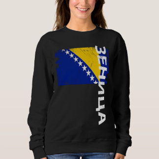 Zenica Bosnien Flagga För Bosniska Män Kvinnor Bar T Shirt
