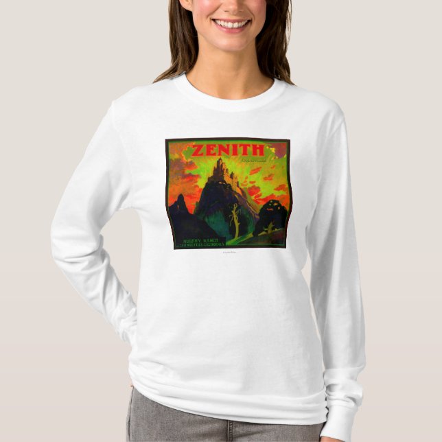 Zenit orange LabelWhittier, CA Tee (Framsida)