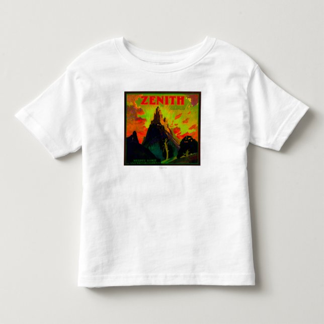 Zenit orange LabelWhittier, CA Tee Shirt (Framsida)