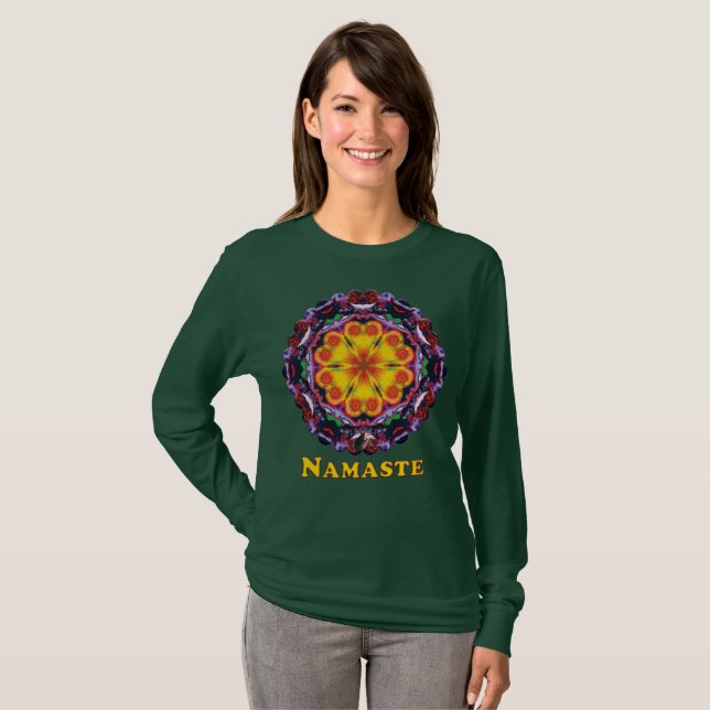 Zenith Namaste Kaleidoscope T-Shirt (Hel framsida)