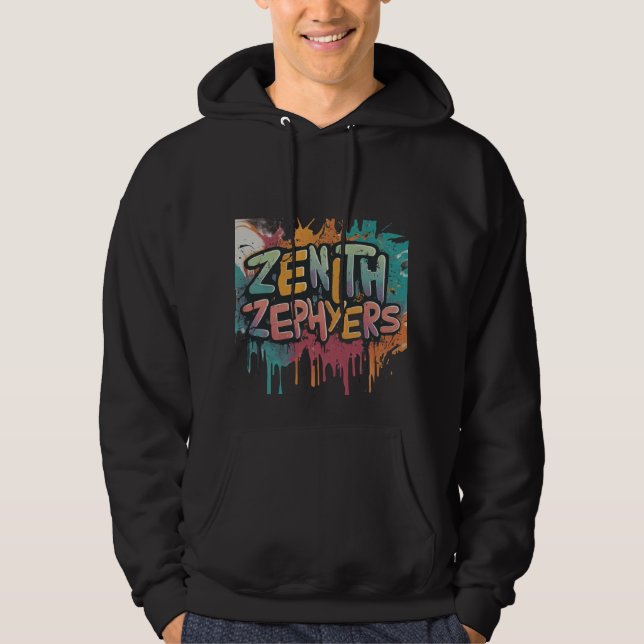 Zenith Zephyrs Manar Basic Hooded Sweatshirt (Framsida)