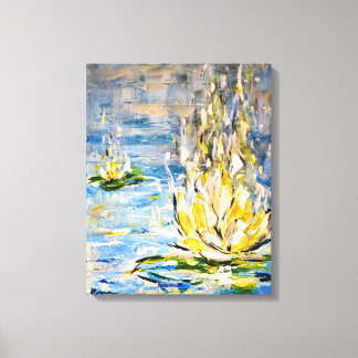 Zénitude | Nénuphar abstrait & art zen Canvastryck