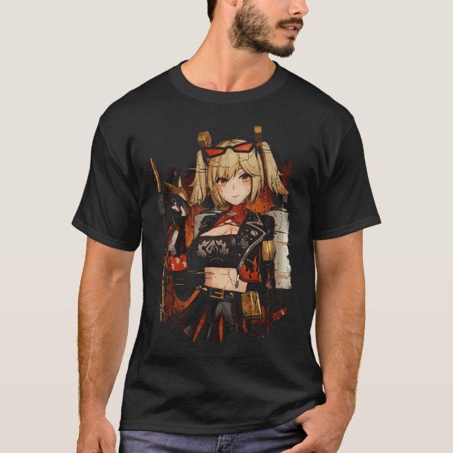 Zenless Zone Zero Burnice Galen Vetenskapsman Bart T Shirt (Framsida)