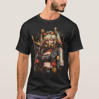 Zenless Zone Zero Burnice Vit Eld Anomali Bartende T Shirt
