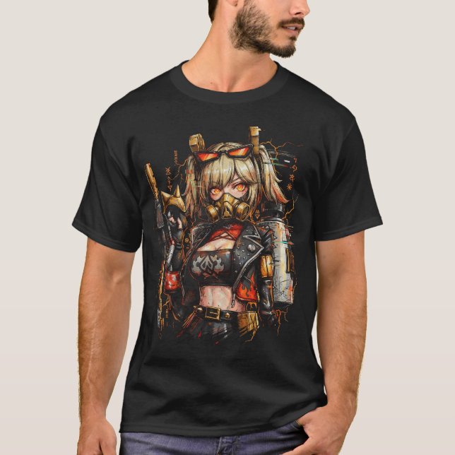 Zenless Zone Zero Burnice Vit Eld Anomali Bartende T Shirt (Framsida)