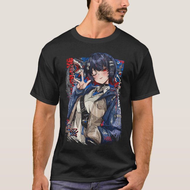 Zenless Zone Zero Ellen Joe Piga Stridsstövlar T Shirt (Framsida)