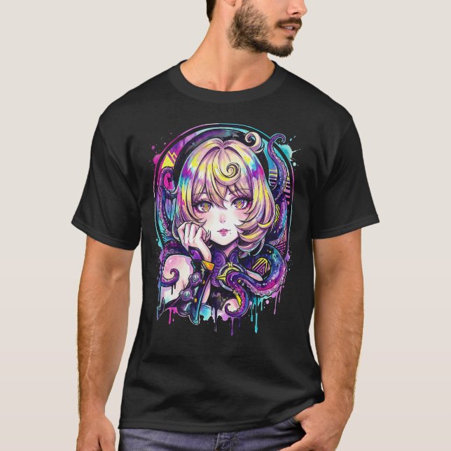 Zenless Zone Zero Yidhari Murphy Puffy Ärmar Bla T Shirt (Framsida)