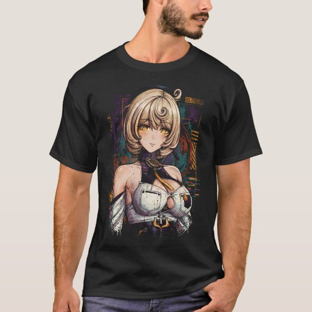 Zenless Zone Zero Yidhari Murphy Svart Hatt Vit Kl T Shirt (Framsida)